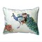 Betsy Drake Betsy's Peacock Extra Large 20 X 24 Indoor / Outdoor Pillow